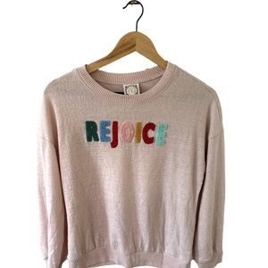 Rejoice Women's Pink Crew Neck Sweater